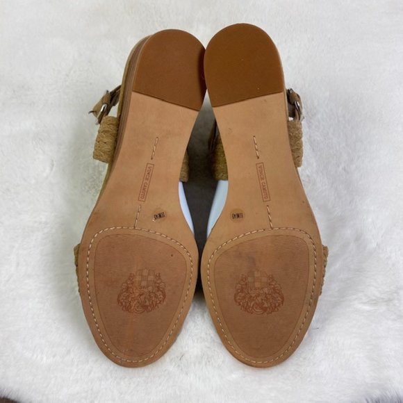 LIKE NEW Vince Camuto "Raner" Demi Wedge‎ Tipsy Taupe Sandals, size 11 - Picture 11 of 13